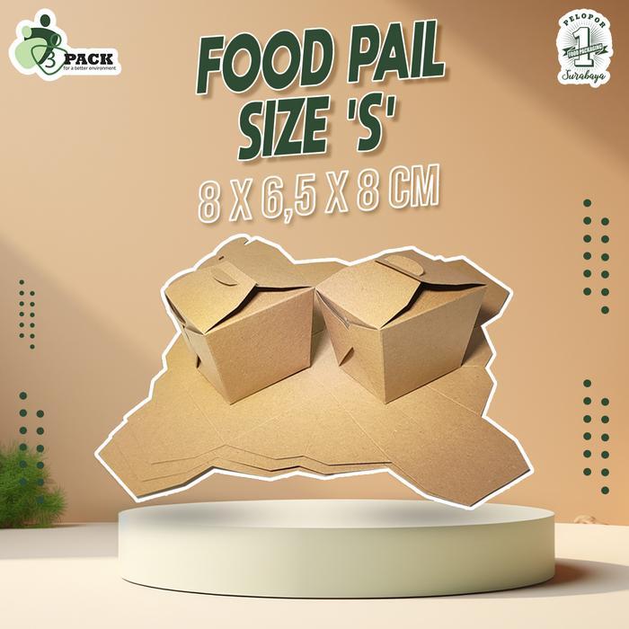 Premium Food Pail Craft S Laminasi ,Kemasan Rice Box Size S Termurah