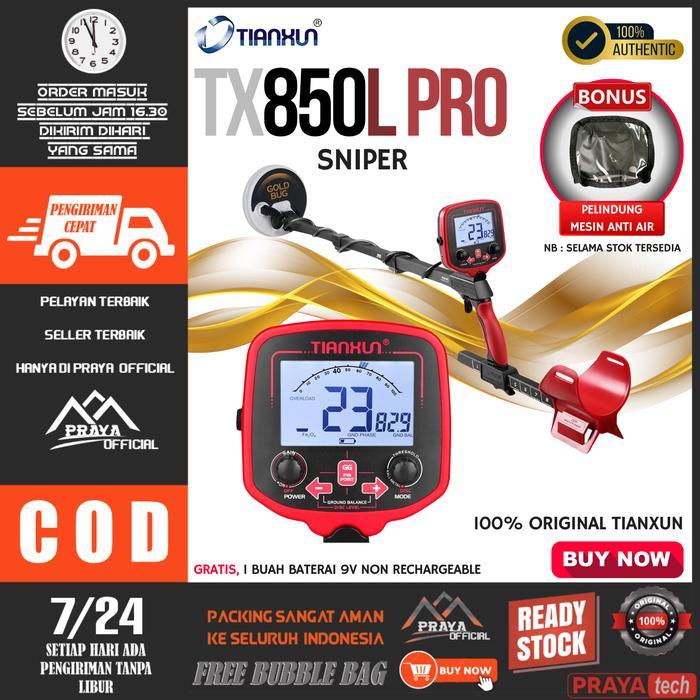 Tianxun Tx-850 Tx850 Metal Detektor Detector emas logam gold perak ORI - TX850PRO SNIPER
