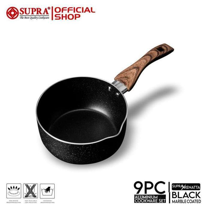 Panci Set 9 Pcs Supra Chef Renatta Moeloek I Cookware Set Supra Marble #Gratisongkir
