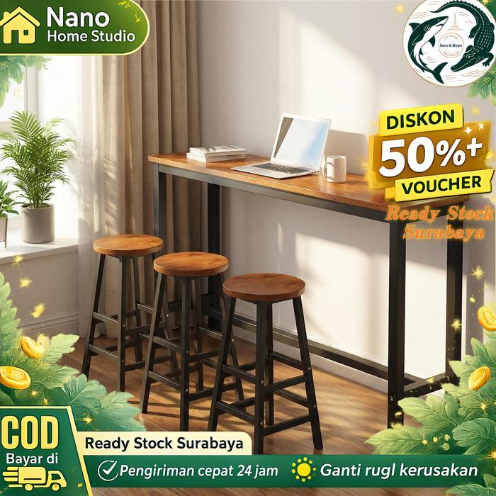 Meja Counter Bar Rumah Tangga Meja Tinggi Industrial Meja Meja Kerja Meja Hias Dapur Meja Meja Makan