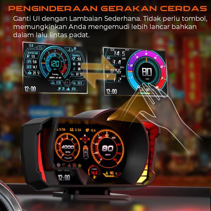 Flash Sale P600 Head Up Display Hud Upgrade Dari P6 Pro+ Obd2+Gps Scanner Mobil Universal Hapus Kode