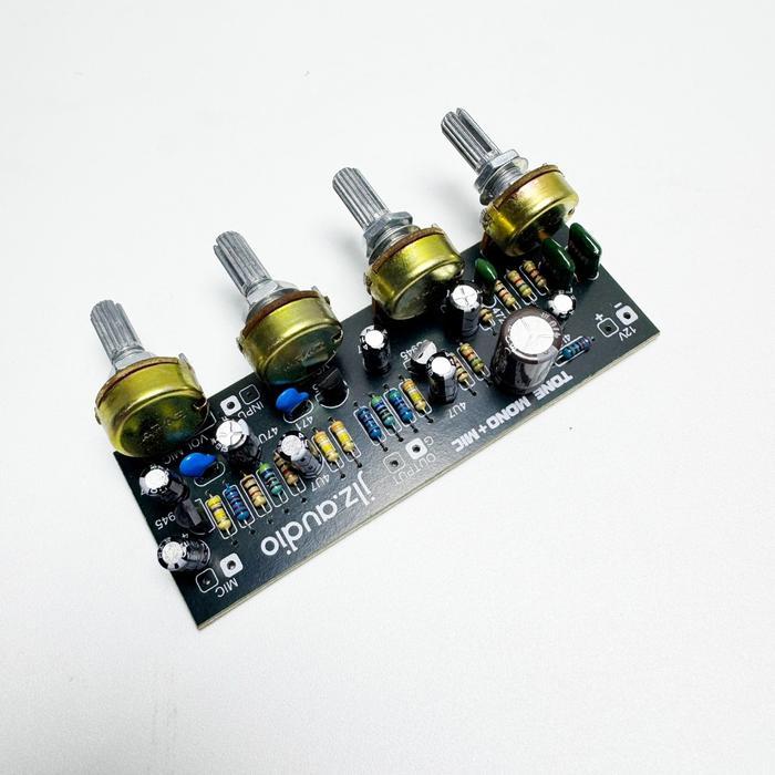 TONE CONTROL MONO PLUS MIC 4 POTENSIO BASS TREBLE VOLUME