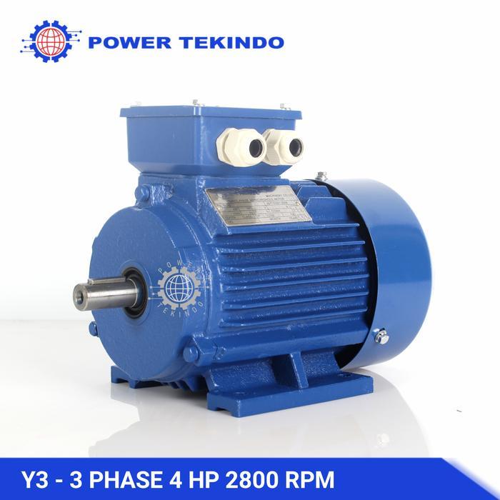 Dinamo 4 HP 1500 RPM / 2800 RPM 3 Phase Y3 Famoze Pro 4 PK Motor - 4 HP 2800 RPM