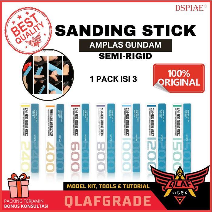 Sanding stick 800 isi 3pcs MSS-800 Semi-Rigid Sanding Sticks dspiae