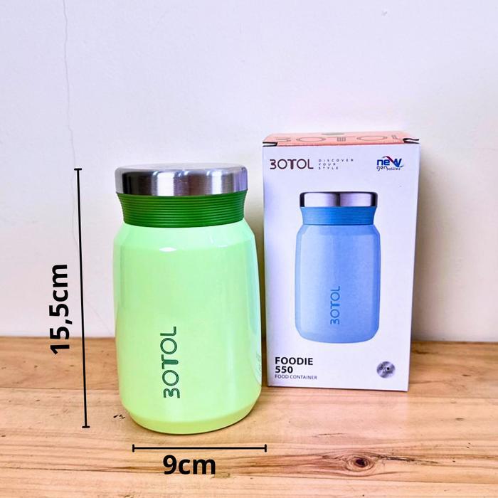 3Otol Botol Tumbler Termos 550Ml Stainless Sus 304 Tahan Awet Air Panas Dingin Es Batu 12 Jam Foodie