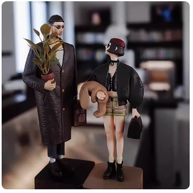 New Leon And Mathilda 1 Set Statue Trendy Killer Doll Movie The Professional s el Toys Sene
