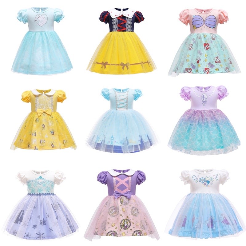 Princess Anak Elsa Dress Princess Anak V Dress Elsa Ariel Cinderella Snow White