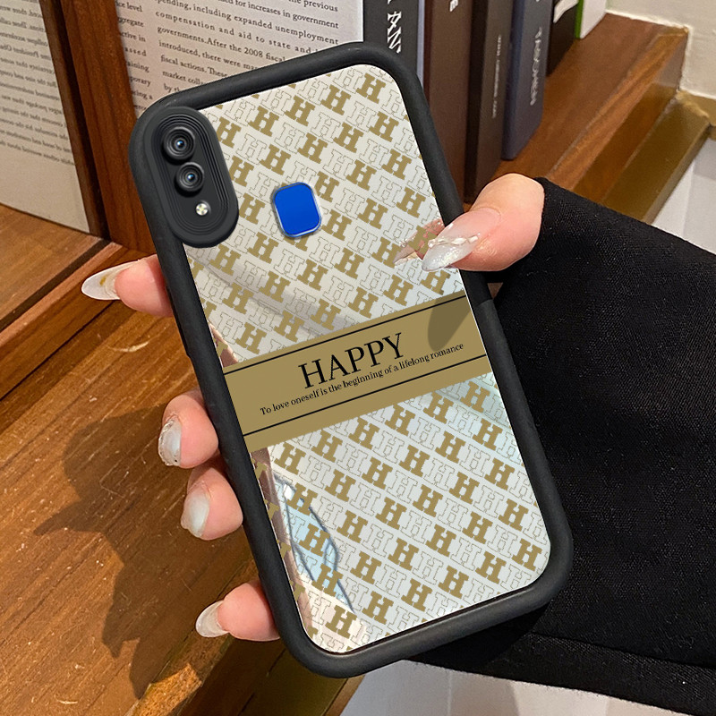 Casing Hp VIVO Y95 Y93 Y93s Y91 Y91i Case HP Casing pola Bahagia H Kesing Kasing cermin Cesing Silik