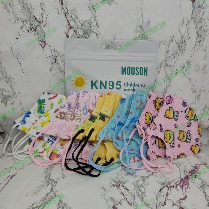 New masker kn95 mouson kids 5d masker kids mouson 10 pcs premium kids mask