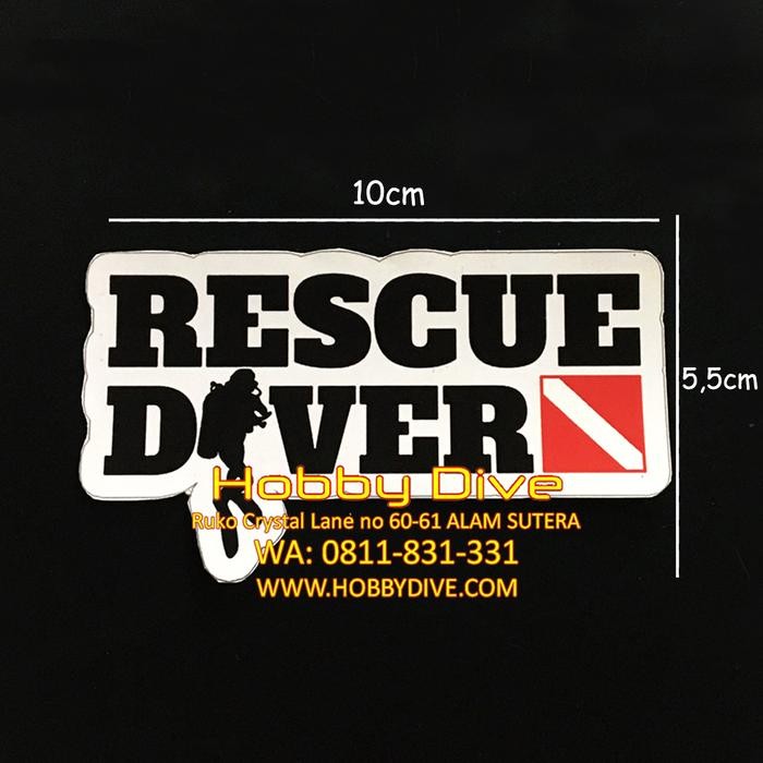 STOK TERBATAS  STICKER RESCUE DIVER DIVE FLAG ACCESSORIES STICKER DIVING HD-064 TERJANGKAU