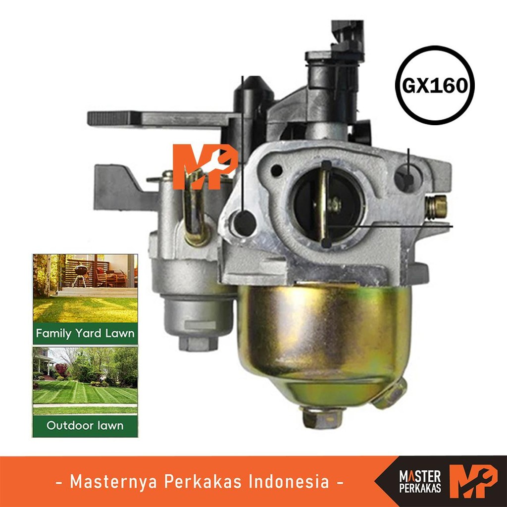 MP Assy Carburator Engine 168F GX160 AJ40 / 2 Karburator Tabung / Genset Mesin Generator / Pompa Air