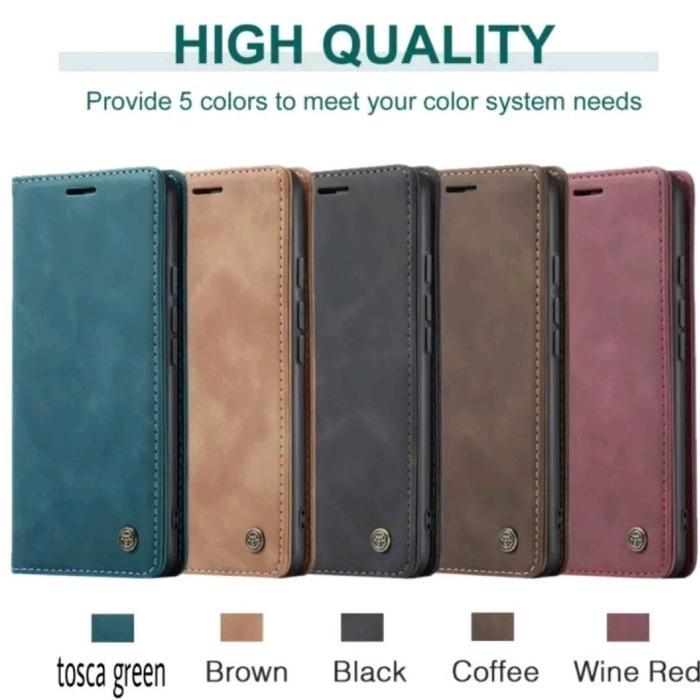 Case Compatible For Samsung A52 / A52S Flip Wallet Leather Case Cover Sarung Dompet Caseme Kulit