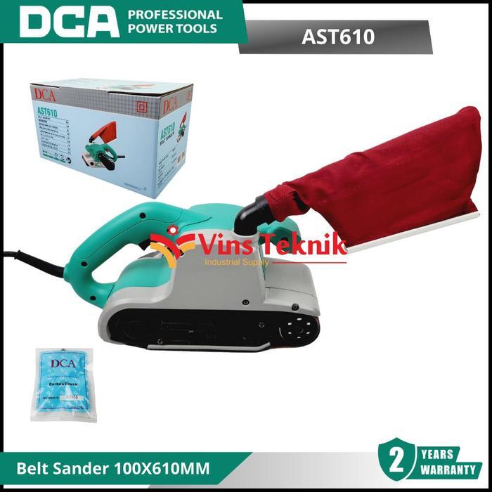 Dca Ast610 Mesin Amplas Sabuk Belt Sander 100X610Mm Ast 610