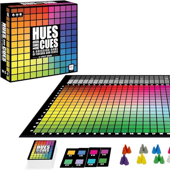 SALE  HUES AND CUES VIBRANT COLOR GUESSING GAME PERFECT FOR FAMILY GAME NIGHT CONNECT CLUES AND
