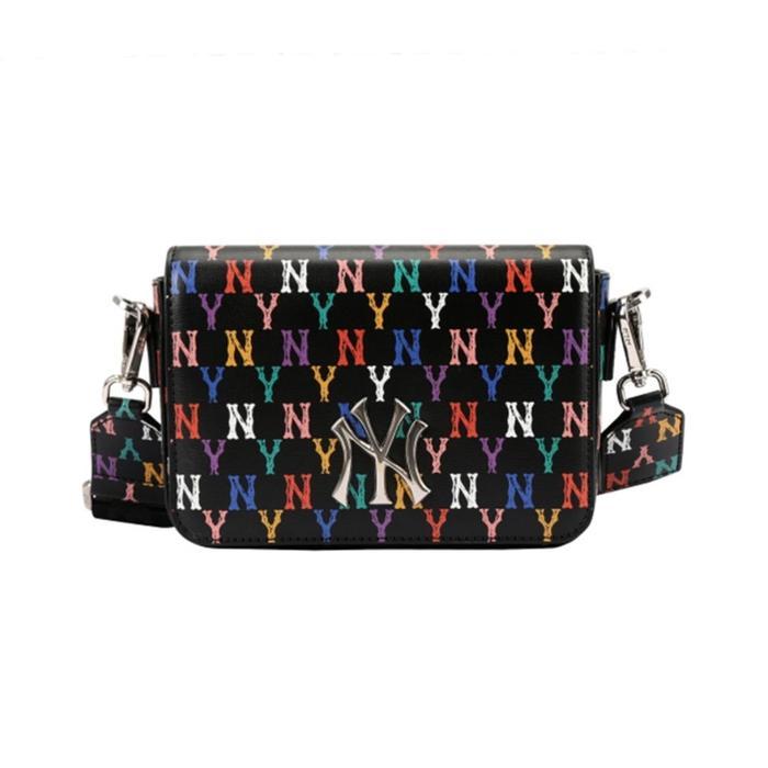 MLB MONOGRAM RAINBOW HOODIE BAG NY YANKEES BLACK