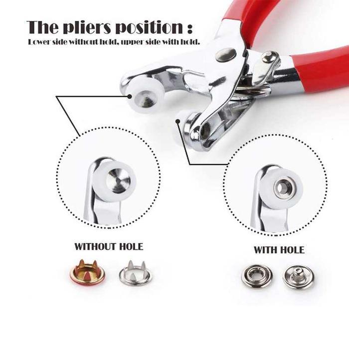 Alat Pasang Kancing Jepret Snap Button Plier 200 Pc