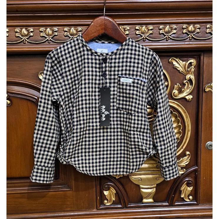 luto- Kurta Anak Terbaru Motif Kotak-Kotak Usia 1-14 Tahun