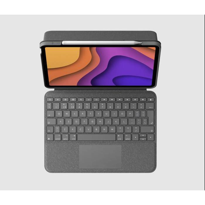 in0h- Logitech Folio Touch For Apple Ipad Air 11-Inch (M2 & M3), Ipad Air (4Th & 5Th Gen)