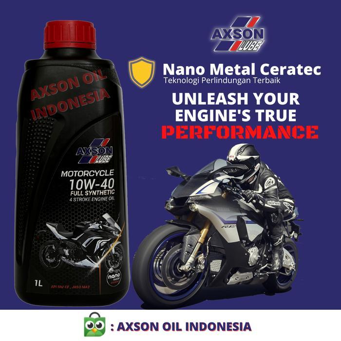 Ready Axson Fully Synthetic Motorcycle Oil 10W-40