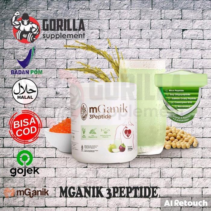 mGanik 3peptide 330 Gram Peptide Suplemen Kesehatan 3 peptide