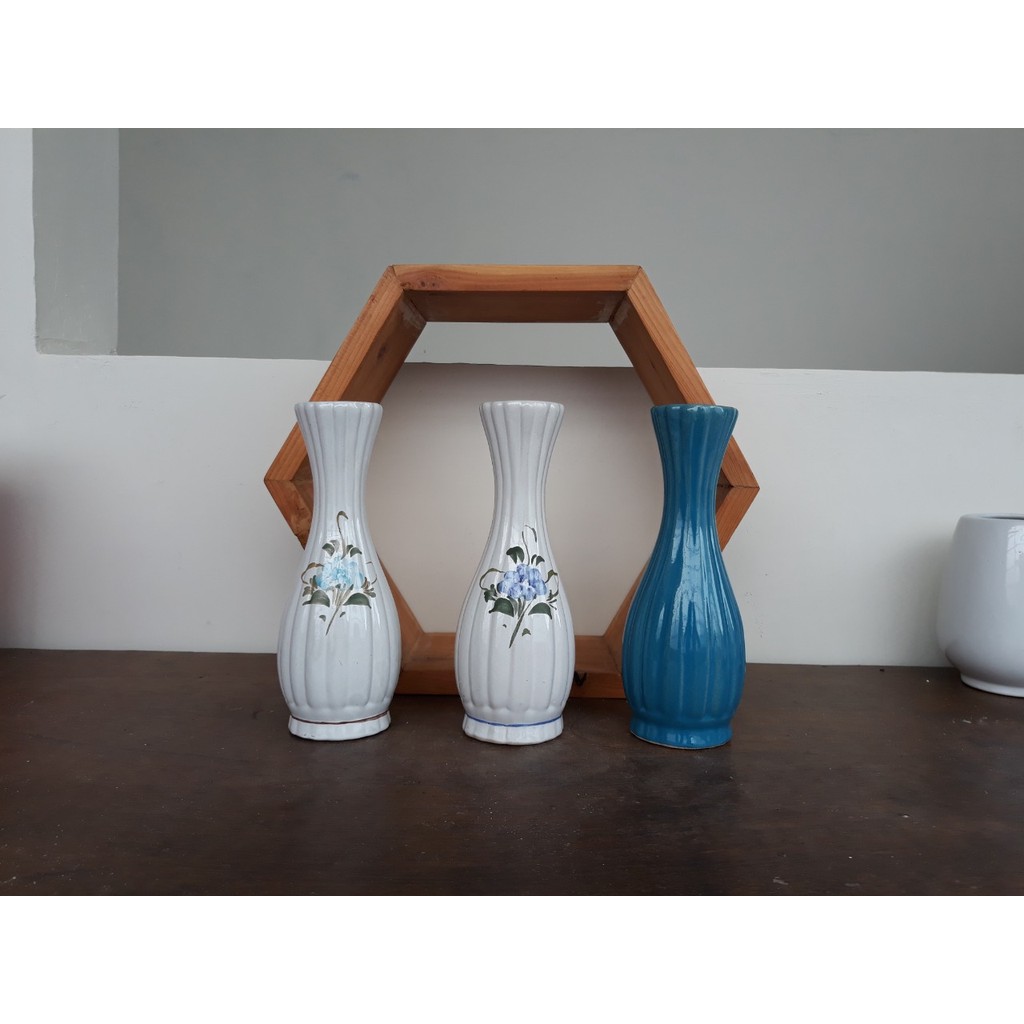 Vas BW vas keramik kekinian, hiasan meja, dekorasi ruangan, vas bunga minimalis