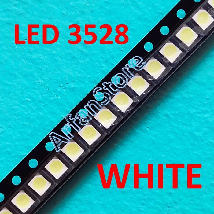 New PER 20PCS LED 3528 White Chip SMD Light Emitting Diode Warna Putih