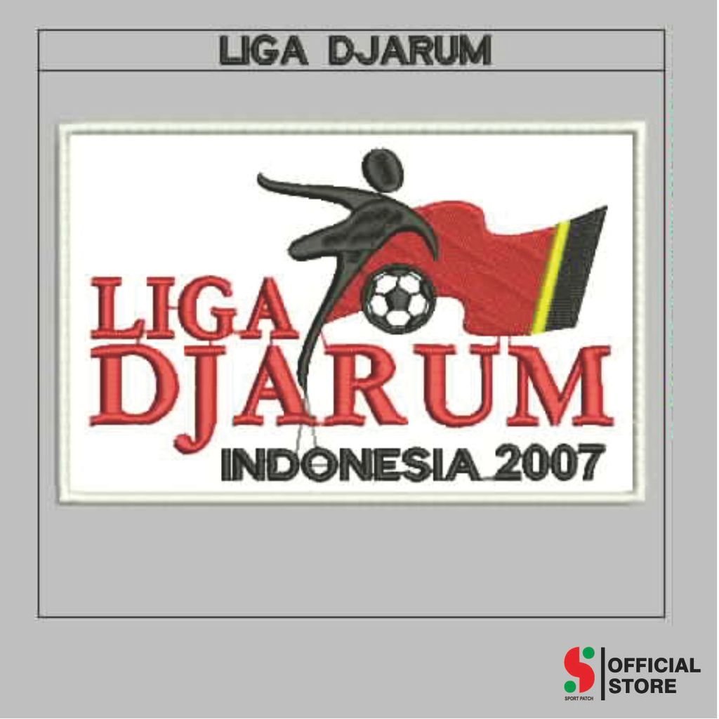SPORT-390 PATCH BORDIR KOMPUTER LOGO/EMBLEM LIGA DJARUM INDONESIA 2007