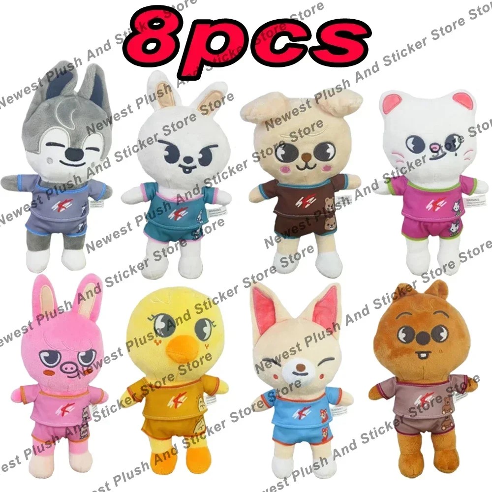 300style Skzoo Plush Toy Kawaii Kpop Plush Skzoo Stray Wolf Plush Cartoon Stuffed Animal Doll Kawaii