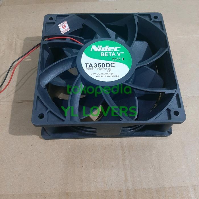 DISKON FAN 12X12 24V DC/KIPAS 24V DC 12CM TEBAL 3.8CM/ EXHAUST 24V DC 12CM