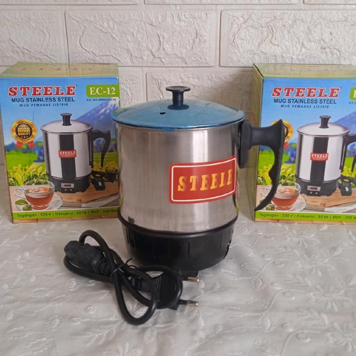 PANCI LISTRIK MINI UKURAN 12 CM / TEKO LISTRIK MINI / MUG LISTRIK MINI KAPASITAS 1 LITER / PANCI MIN