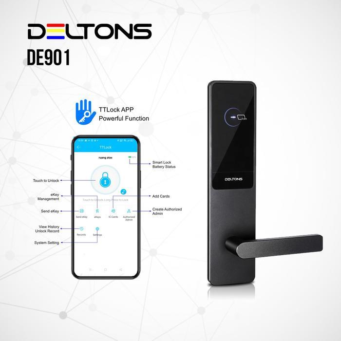 Smart Hotel Door Lock Deltons Card Lock Kunci Pintu Kost Apartement