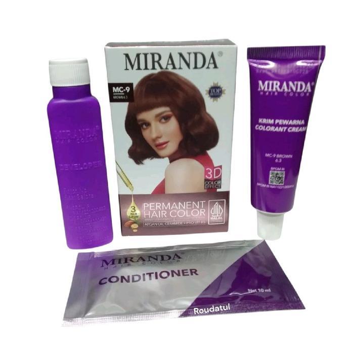 Miranda Permanent Hair Color /Cat Rambut Brown/Coklat Mc-9 Pewarna Dye