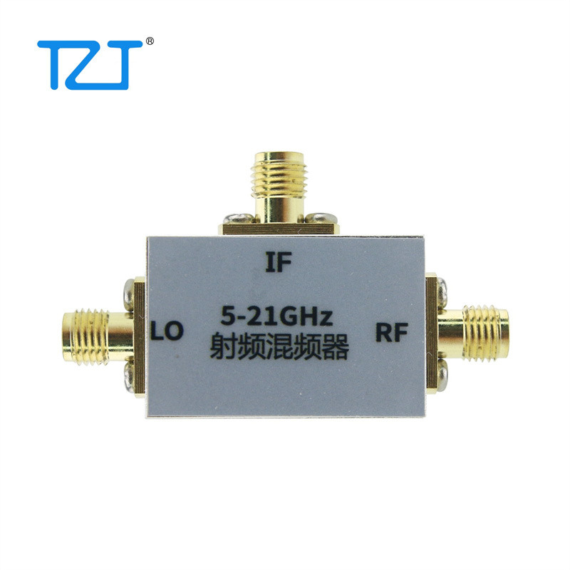 TZT 5-21GHz RF Frequency Mixer Up and Down Frequency Converter C/X/KU Band Mixer RF Accessory with