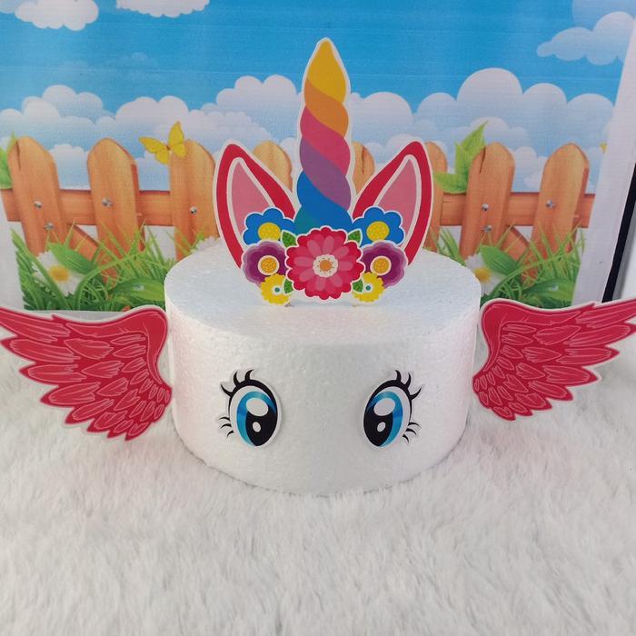 Cake topper UNICORN SAYAP