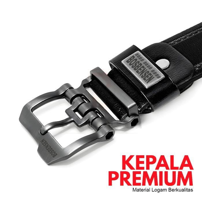 Promo Ikat Pinggang Pria Robot Premium Kulit Sintetis Dengan Kepala Stainless Ikat Pinggang Untu