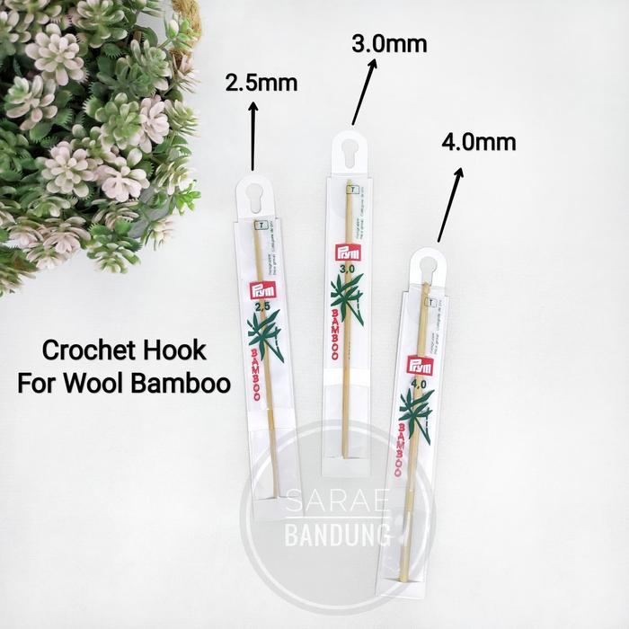 Prym Crochet Hook For Wool BAMBOO