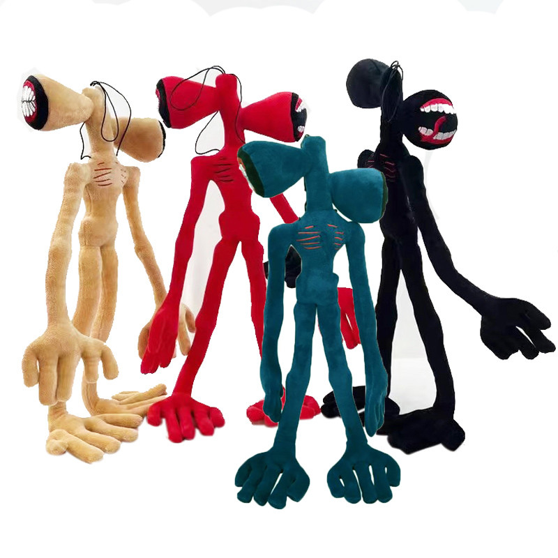 55CM Bendable Siren Head Plush Toys Office Decoration Standing Siren Head Stuffed Toy Desktop