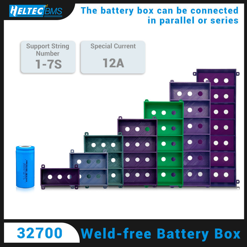 DIY Battery Case/32700 Weld-free Battery Box Battery Holder Pure Copper 12A High Current Lithium