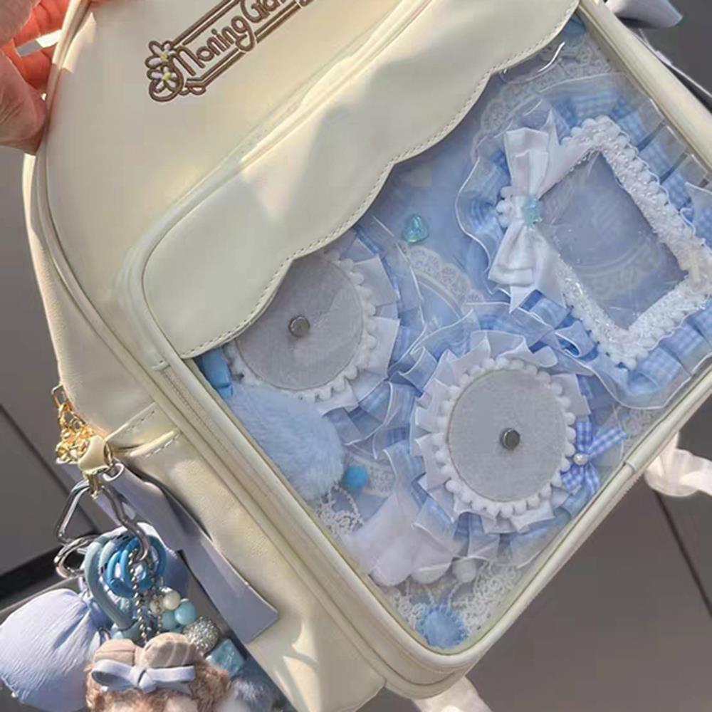 Ita Bag Insert Badge Display Board Bow Ribbon Card Holder ItaBag Pin Holders Plaid Storage Board Ita
