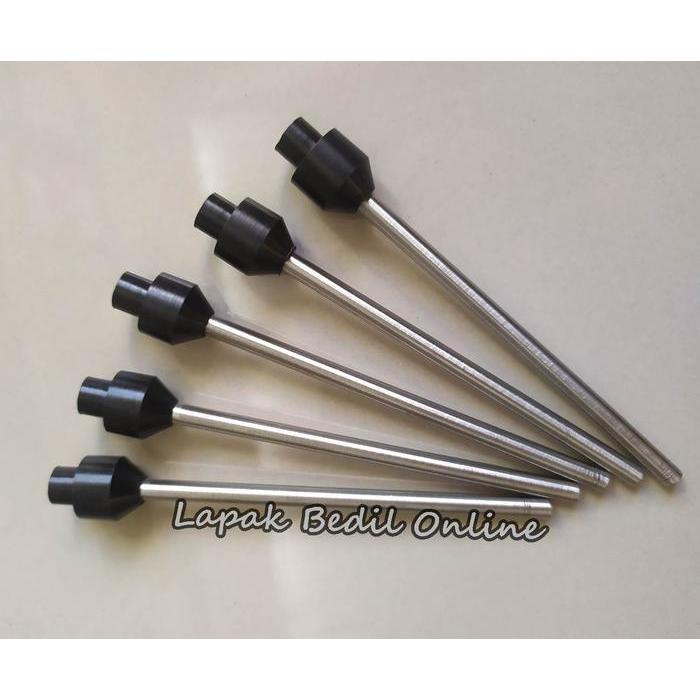 "New" Pentil Tabung Full Teflon 12mm Hitam Lancip AS 4mm