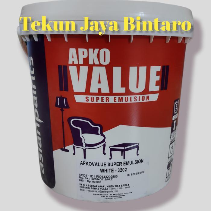 Baru Cat Tembok Asian Paint Value Putih 5 Kg/ Galon