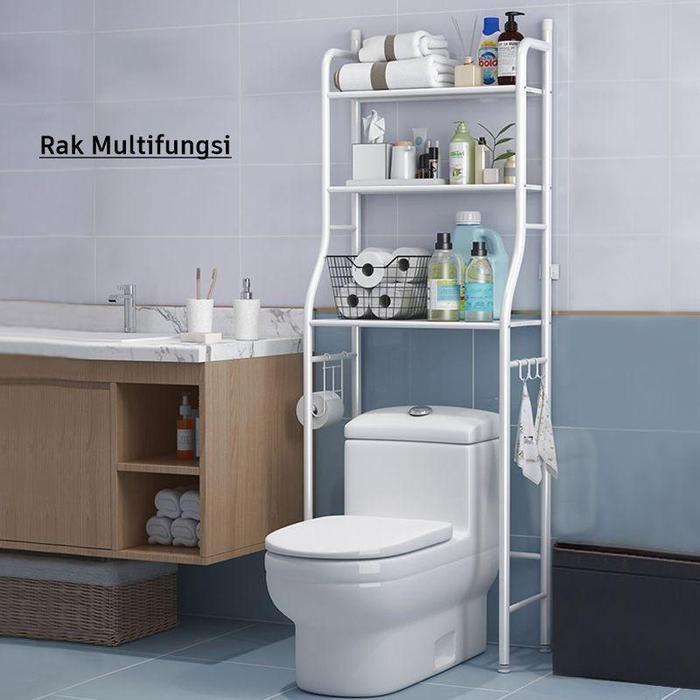 Ikea - Rak Toilet Kloset Duduk Organizer 3 Susun Besi Anti Karat