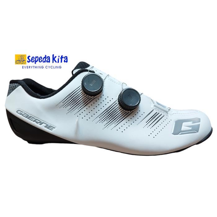 Gaerne G Chrono Carbon Shoes Matt White - Sepatu Cleat Road Bike
