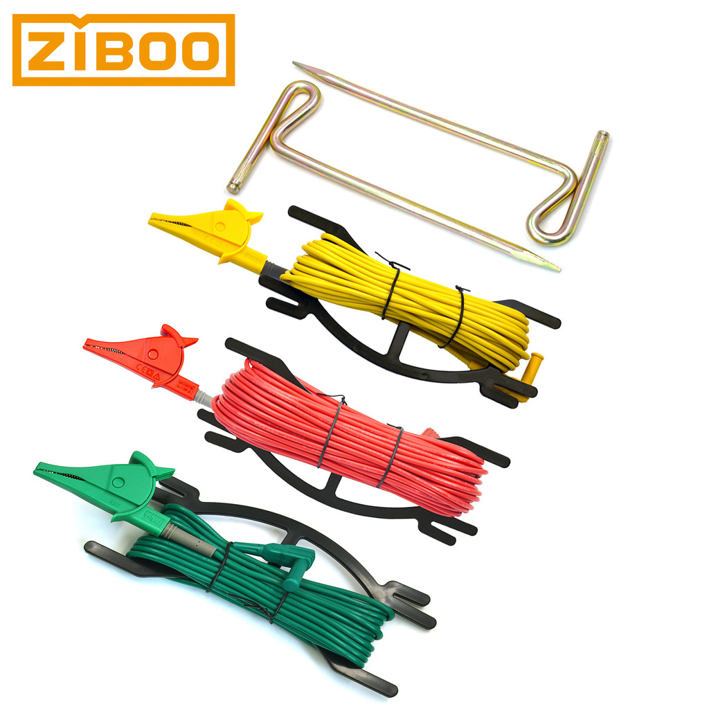 ZIBOO UT-L35 Ground Test Kit with Earth Nail,Use for Earth Ground Resistance Tester,Earth Ground