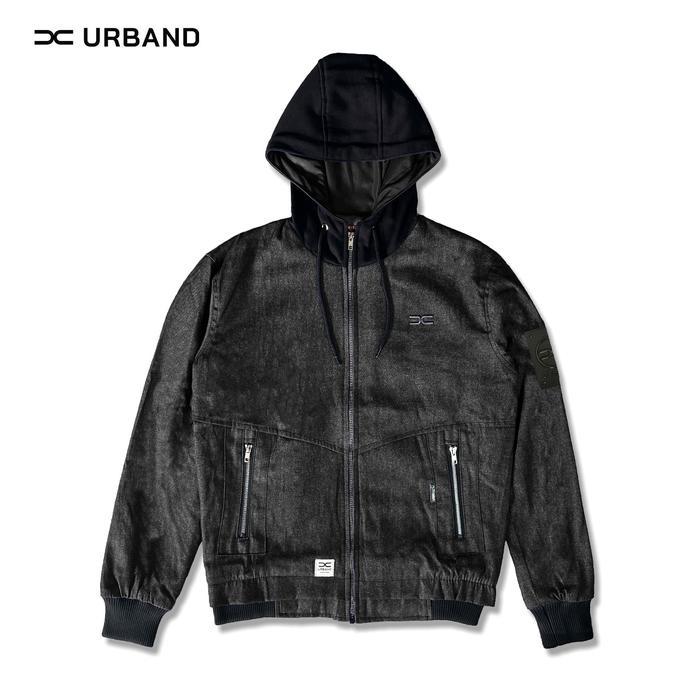 X U A Jaket Hoodie Jeans Pria - Wanita Stile Terbaru Jacket Kupluk Denim