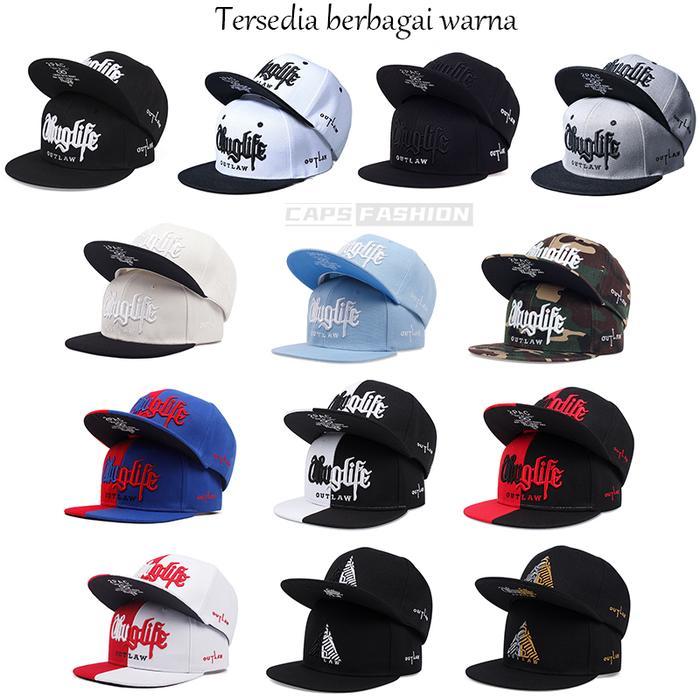 Topi Pria Kekinian Topi Snapback Caps Sumbrero Bordir Thug Life Cap 2Pac Untuk Pria Modis Baseball