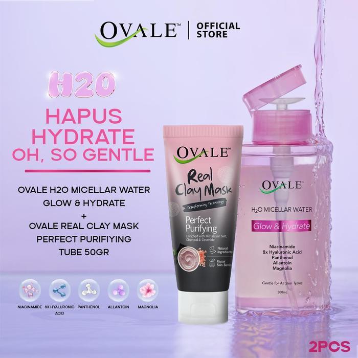 Ovale H2O 300Ml + Real Clay Mask 50Gr