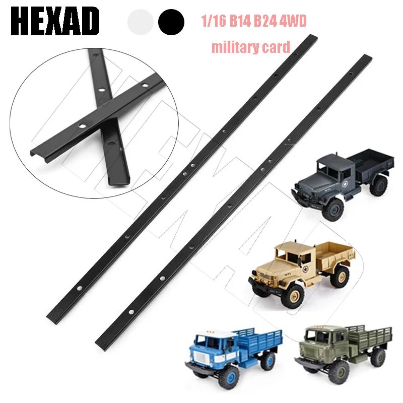 2pcs Metal Beam WPL Chassis Beam Is Suitable for WPL B14 B24 B16 B36 C14 C24 Remote Control Military