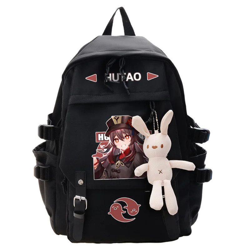 Genshin Impact Backpack Anime Cosplay Students School Bag Klee Cartoon Bookbag Laptop Travel