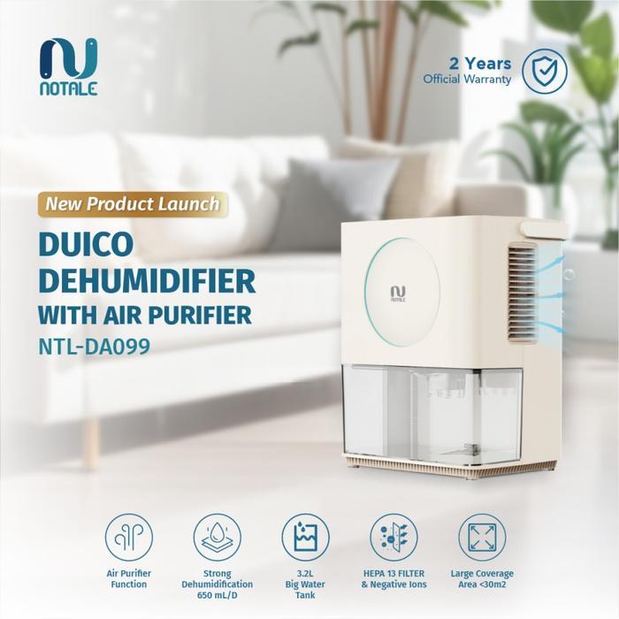 Notale Duico Dehumidifier Air Purifier Penyerap Lembab Pembersih Udara